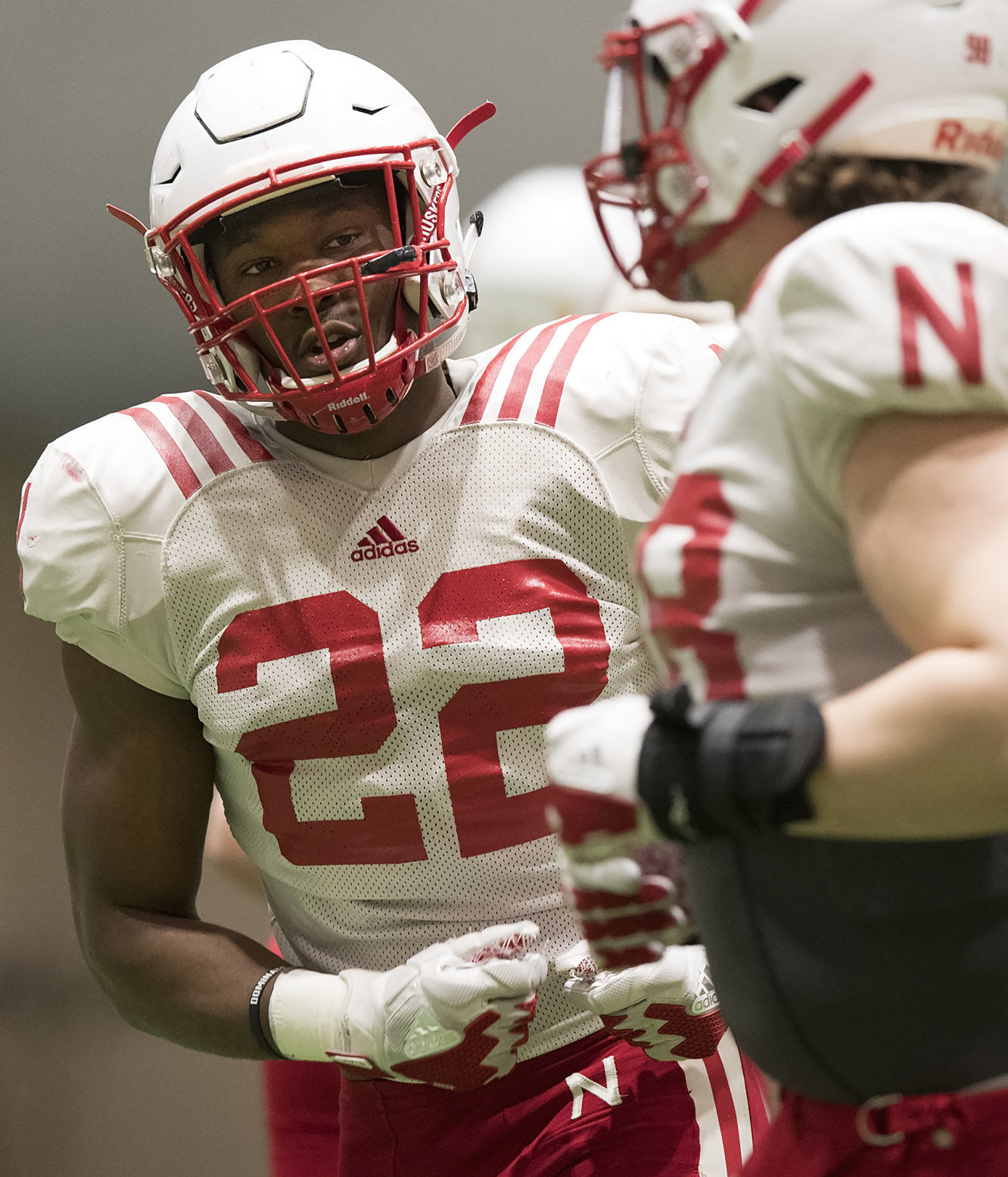 Nebraska football practice, 4.3.2019